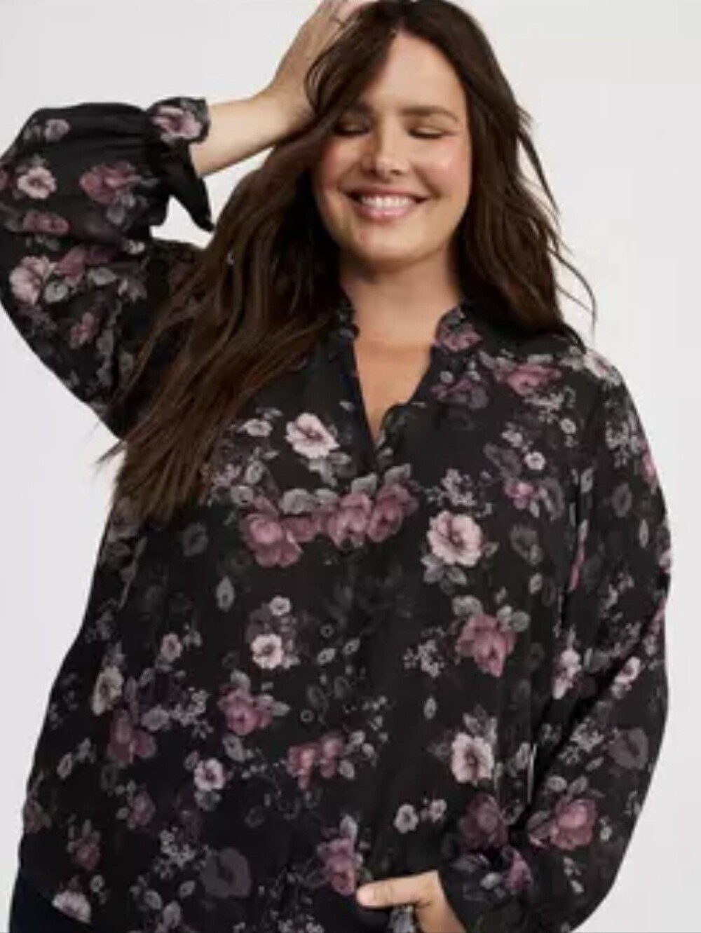 Torrid Plus Size Georgette Button Down Blouse